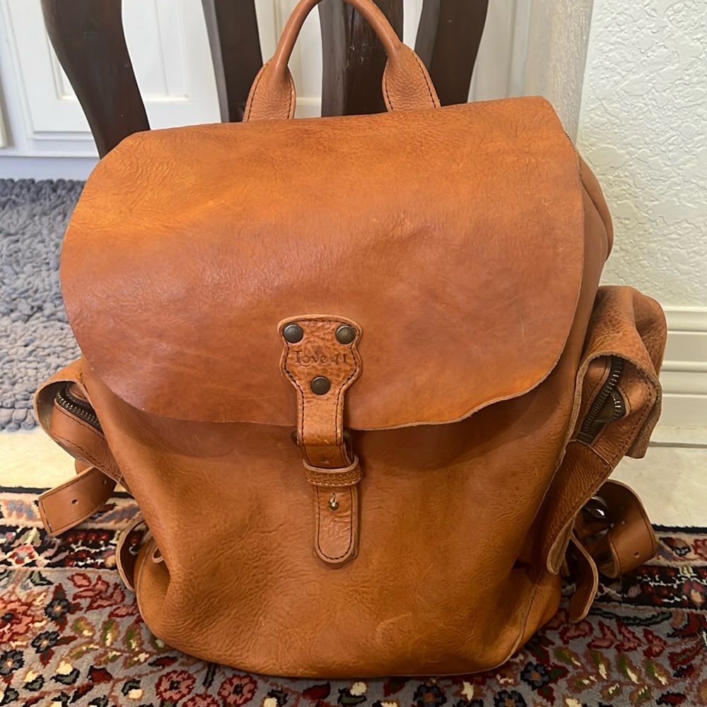 Love41 leather backpack